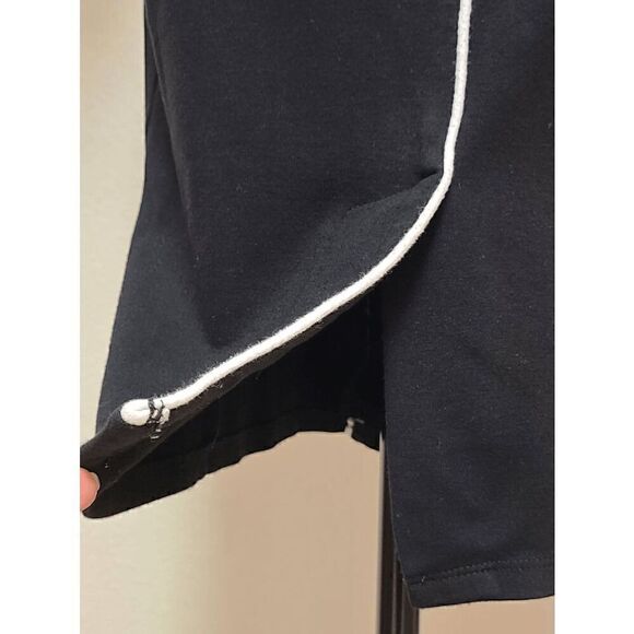 VENUS Black Contrast Trim 3/4 Sleeve Round Neck Keyhole Back Shift Dress Size XS - Picture 10 of 13